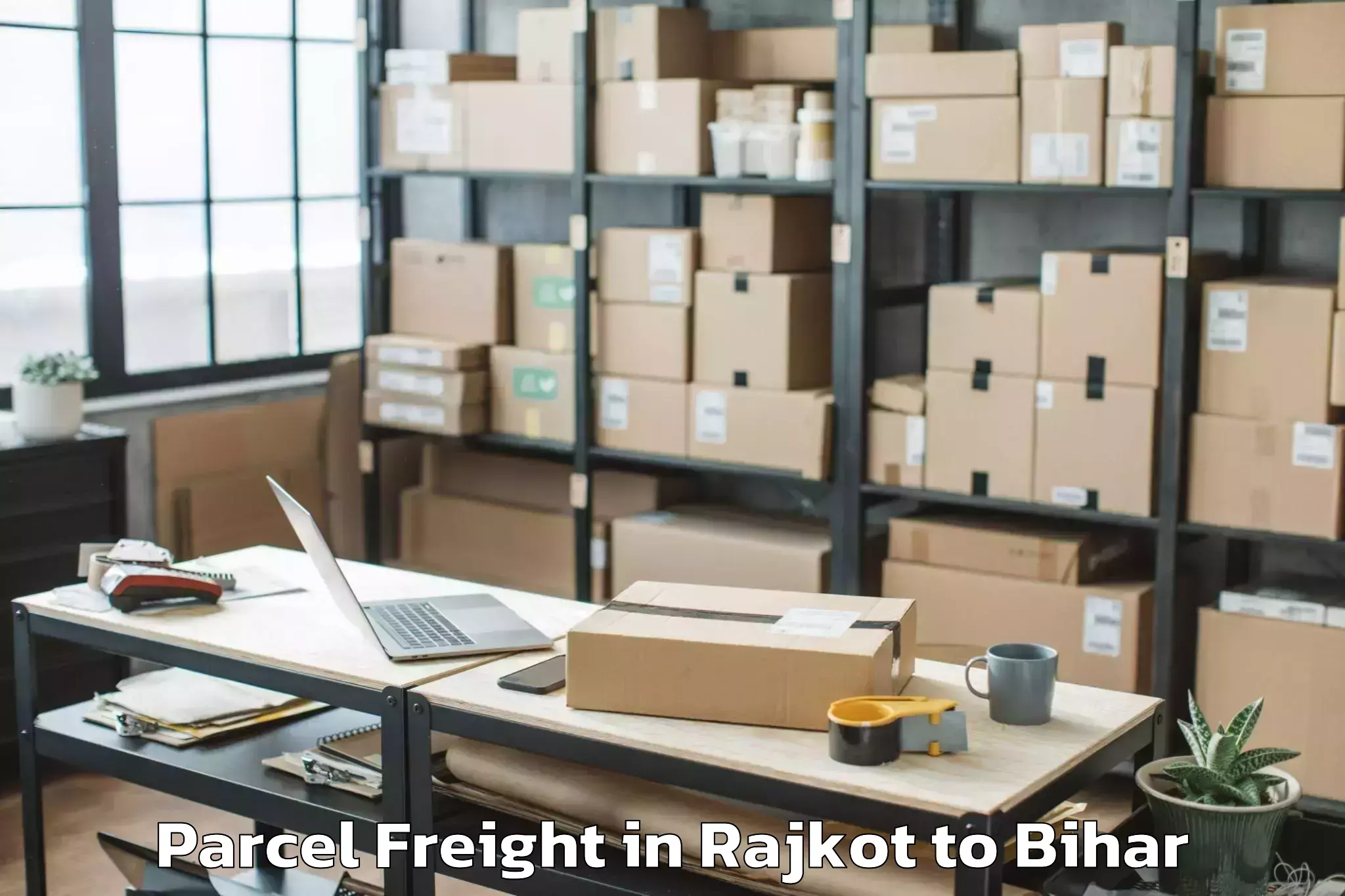 Hassle-Free Rajkot to Bhagalpur Parcel Freight